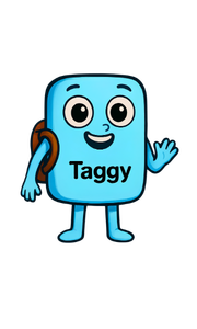Taggy, the friendly HTML character from Webville